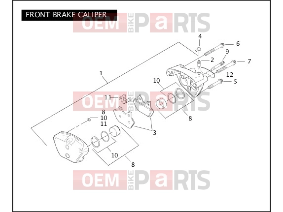 Harley-Davidson 2005 DYNA DYNA SUPER GLIDE  - FXD FRONT BRAKE CALIPER
