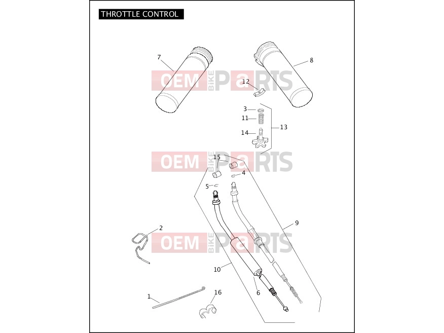 Harley-Davidson 2005 SOFTAIL SPRINGER SOFTAIL  - FXSTSI THROTTLE CONTROL