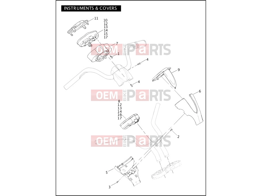Harley-Davidson 2005 VRSC VRSCA V-ROD  - VRSCA INSTRUMENTS & COVERS