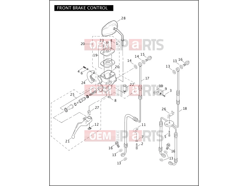 Harley-Davidson 2004 DYNA DYNA SUPER GLIDE  - FXDI FRONT BRAKE CONTROL