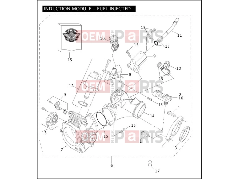 Harley-Davidson 2004 DYNA DYNA WIDE GLIDE  - FXDWGI INDUCTION MODULE - FUEL INJECTED