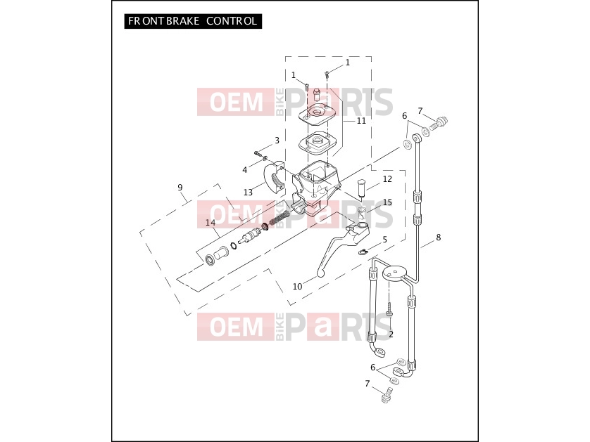 Harley-Davidson 2004 SIDECAR FLHTC SIDECAR  - SIDECAR FOR FLHTC FRONT BRAKE CONTROL