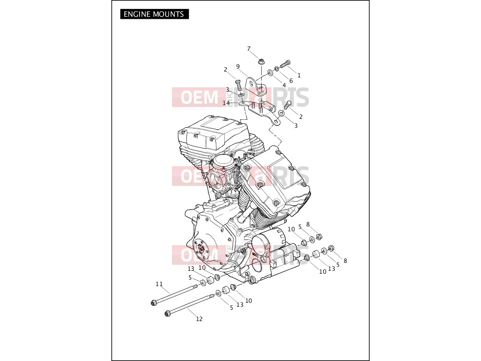 Harley-Davidson 2004 SOFTAIL FAT BOY  - FLSTFI ENGINE MOUNTS