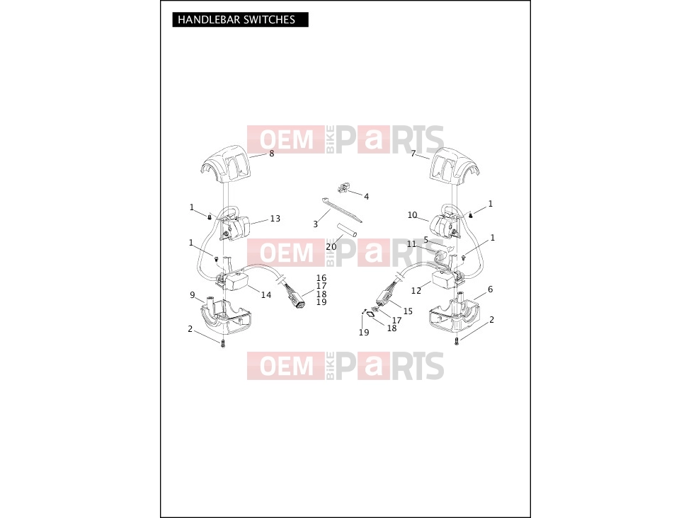 Harley-Davidson 2004 SOFTAIL SOFTAIL DEUCE  - FXSTD HANDLEBAR SWITCHES