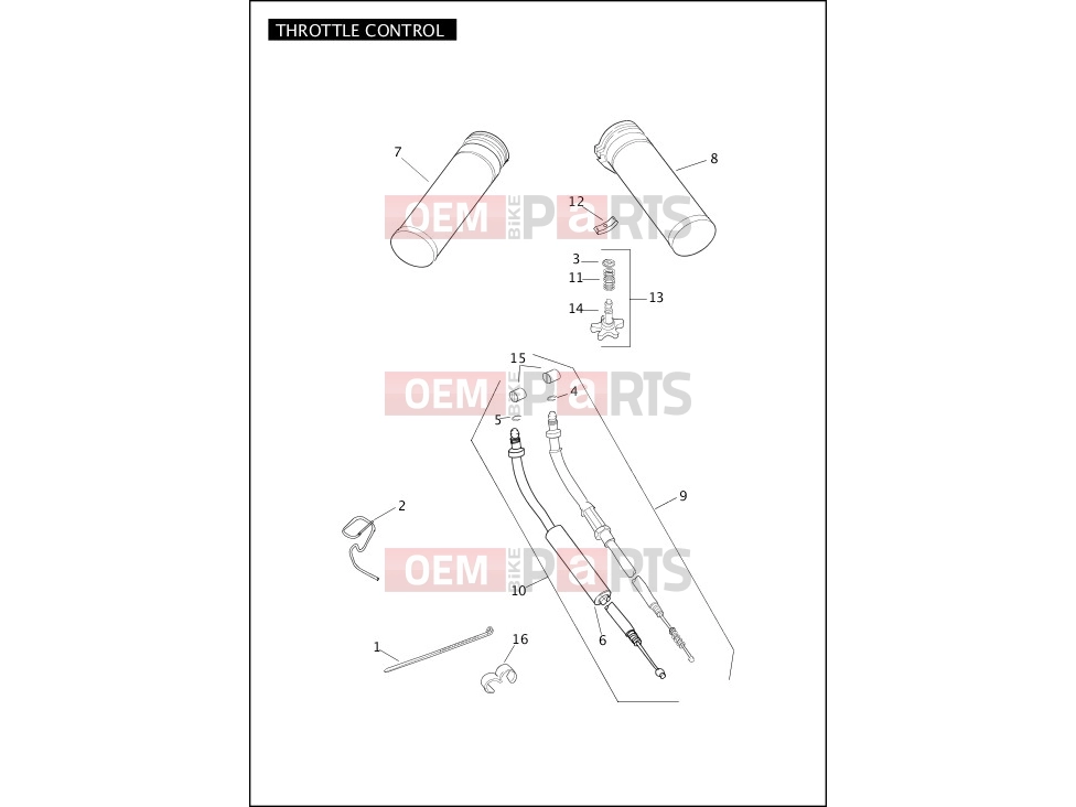 Harley-Davidson 2004 SOFTAIL SOFTAIL STANDARD  - FXSTI THROTTLE CONTROL