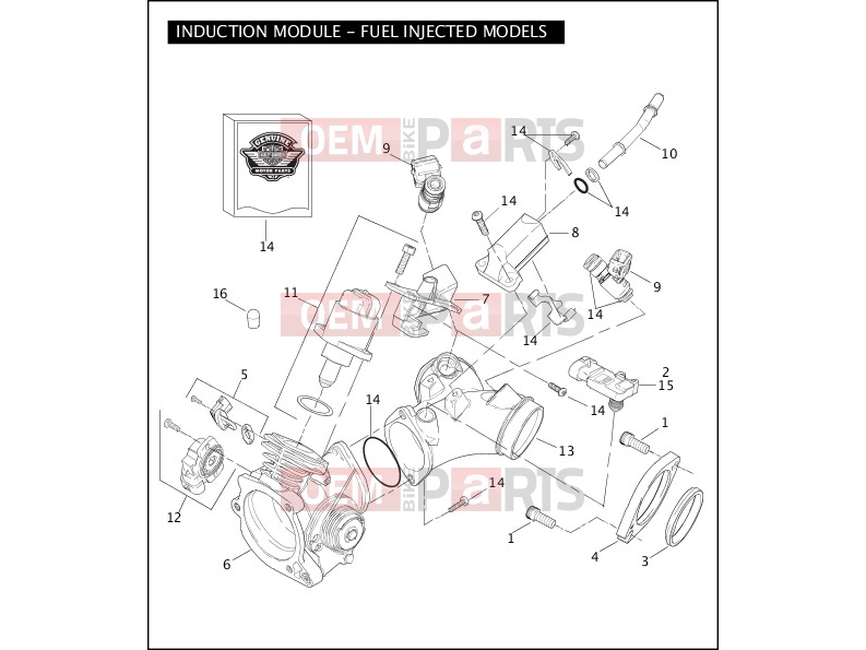 Harley-Davidson 2004 TOURING ELECTRA GLIDE CLASSIC  - FLHTC INDUCTION MODULE - FUEL INJECTED MODELS