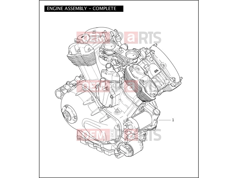 Harley-Davidson 2004 VRSC VRSCA V-ROD 98  - VRSCA 98 ENGINE ASSEMBLY - COMPLETE