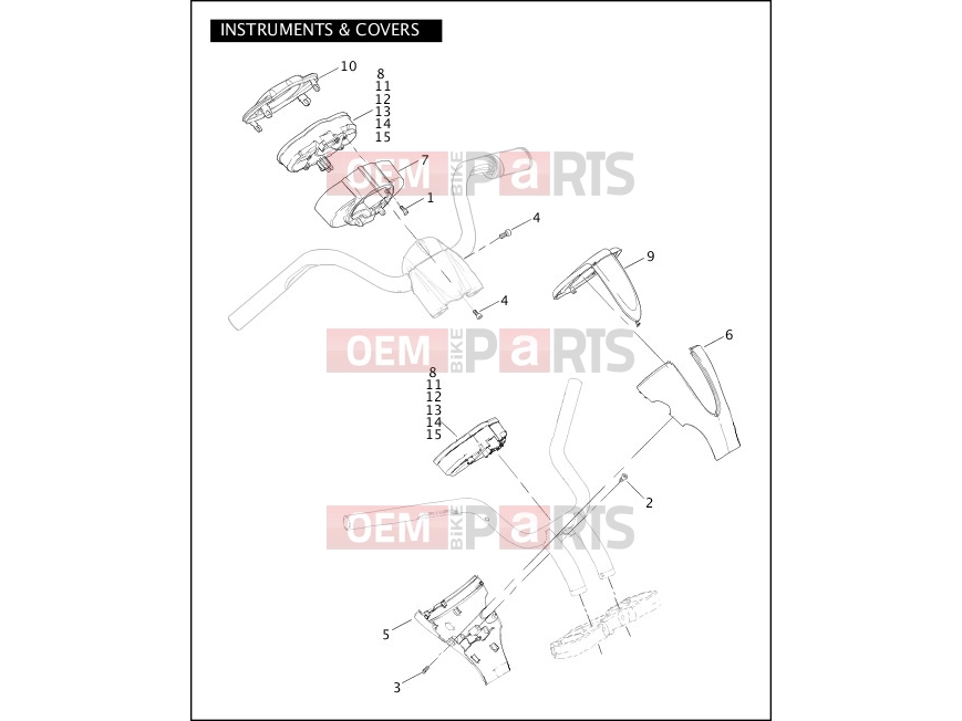 Harley-Davidson 2004 VRSC VRSCB V-ROD  - VRSCB INSTRUMENTS & COVERS