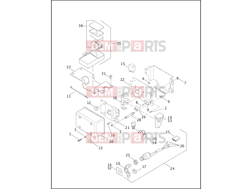 Harley-Davidson 2003 DYNA DYNA SUPER GLIDE  - FXD SWITCHES & CIRCUIT BREAKERS