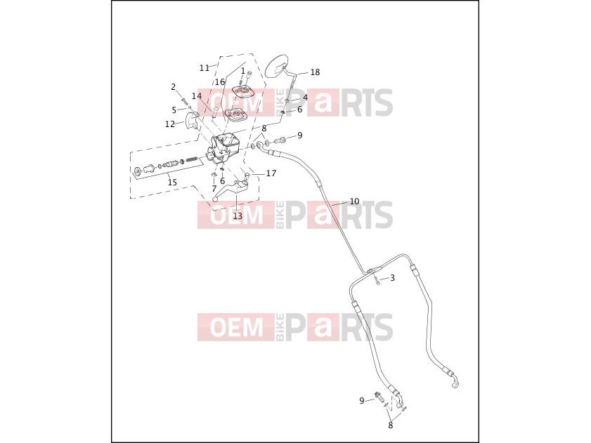 Harley-Davidson 2003 VRSC VRSCA V-ROD  - VRSCA FRONT BRAKE CONTROL