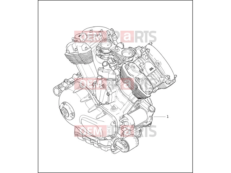 Harley-Davidson 2003 VRSC VRSCA V-ROD 98  - VRSCA 98 ENGINE ASSEMBLY - COMPLETE