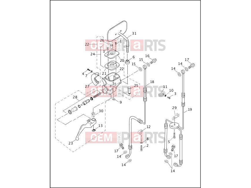 Harley-Davidson 2002 DYNA DYNA SUPER GLIDE  - FXD FRONT BRAKE CONTROL