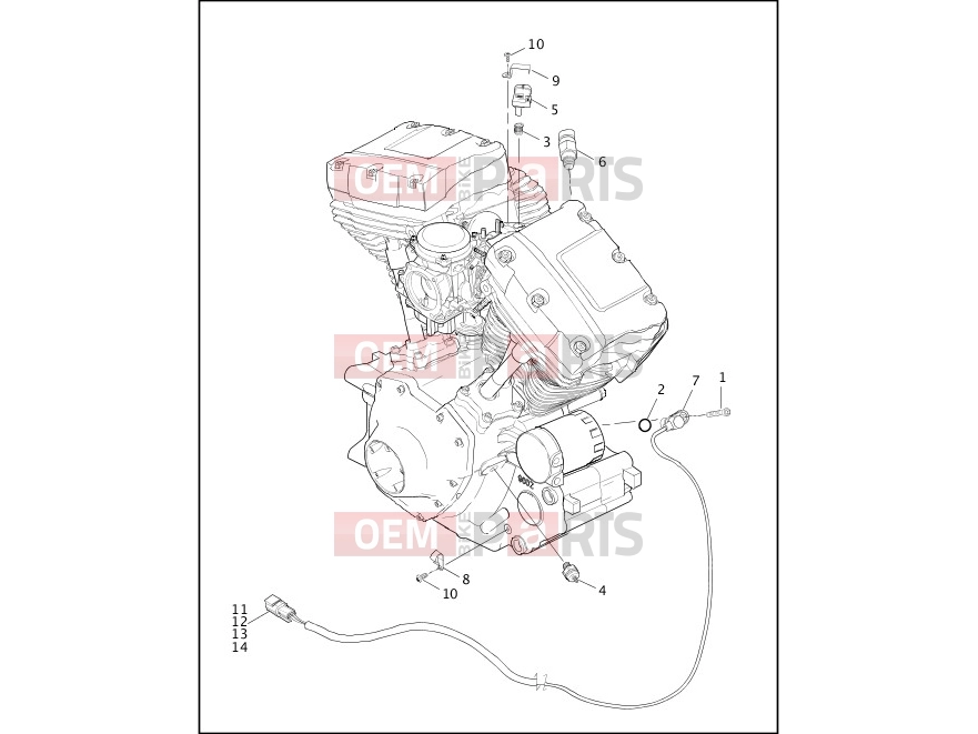 Harley-Davidson 2002 SOFTAIL SOFTAIL DEUCE  - FXSTD ENGINE SENSORS AND SWITCHES