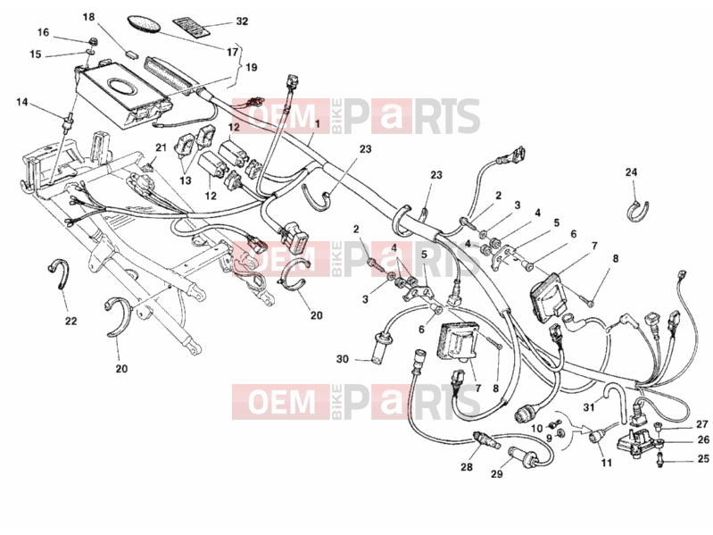 DUCATI 2000 Superbike 996 ENGINE CONTROL UNIT » HANDLE BAR
