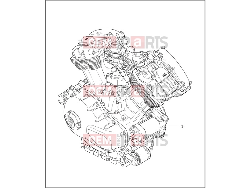Harley-Davidson 2002 VRSC VRSCA V-ROD 98  - VRSCA 98 ENGINE ASSEMBLY - COMPLETE