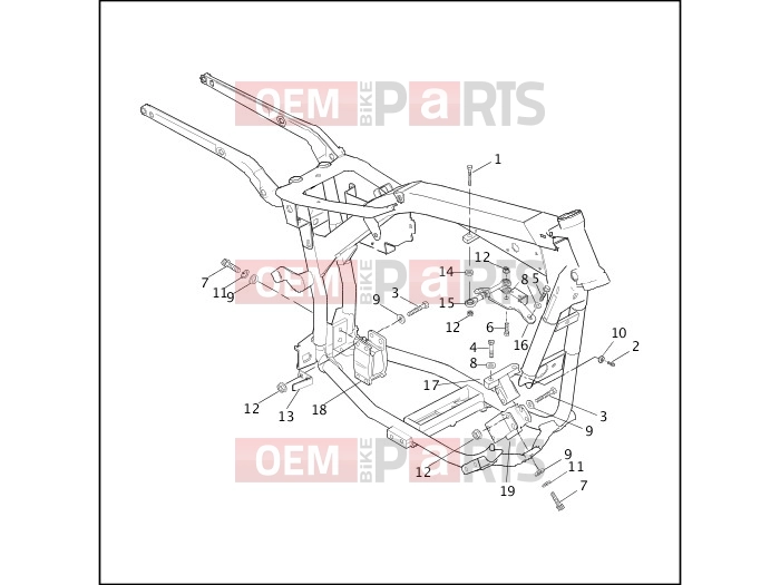 Harley-Davidson 2001 DYNA DYNA SUPER GLIDE  - FXD ENGINE MOUNTS & STABILIZER LINK