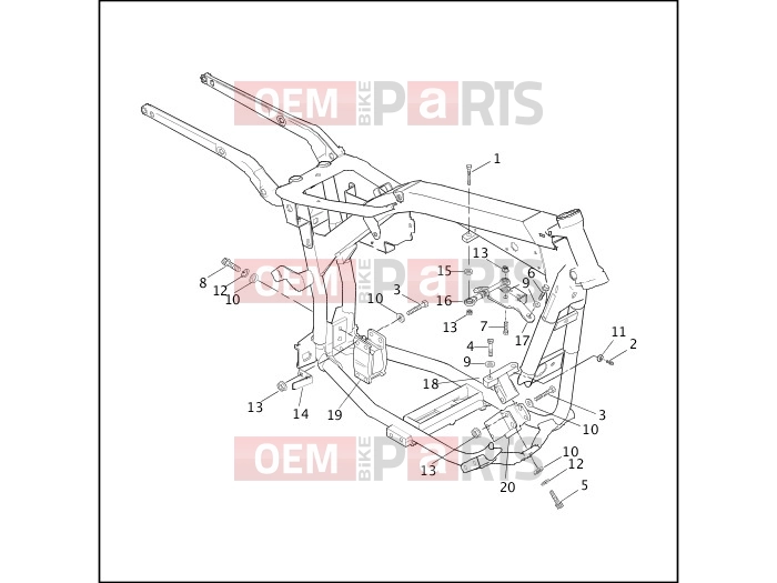 Harley-Davidson 2001 POLICE DYNA DEFENDER  - FXDP ENGINE MOUNTS & STABILIZER LINK