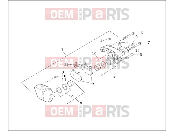 Harley-Davidson 2000 DYNA DYNA SUPER GLIDE  - FXD FRONT BRAKE CALIPER