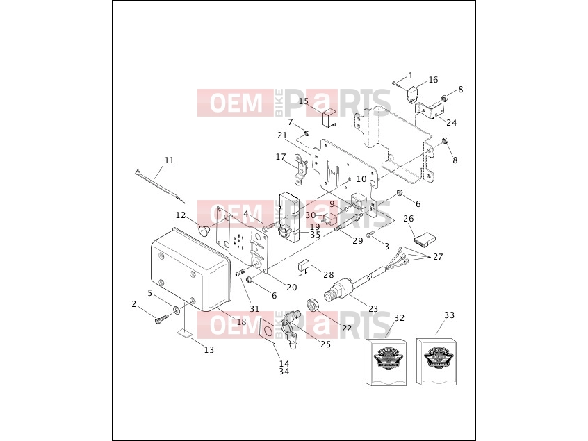 Harley-Davidson 2000 DYNA DYNA SUPER GLIDE CONVERTIBLE  - FXDS CONV SWITCHES & CIRCUIT BREAKERS
