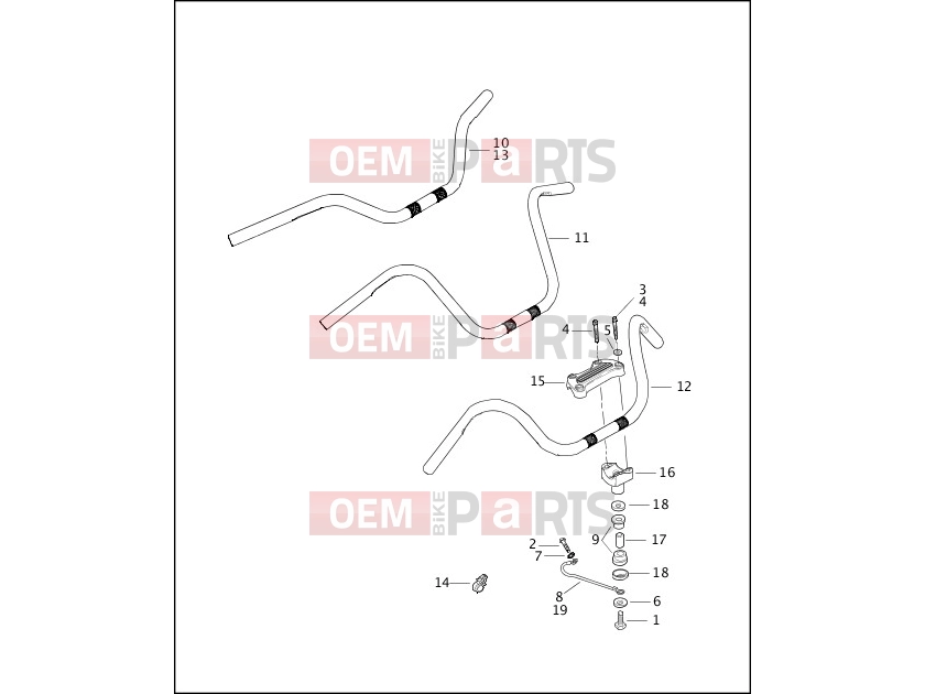 Harley-Davidson 2000 DYNA DYNA WIDE GLIDE  - FXDWG HANDLEBAR