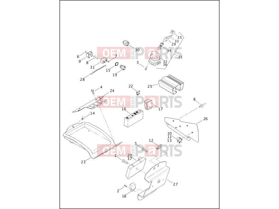 Harley-Davidson 2000 SOFTAIL SOFTAIL STANDARD  - FXST SWITCHES & CIRCUIT BREAKERS