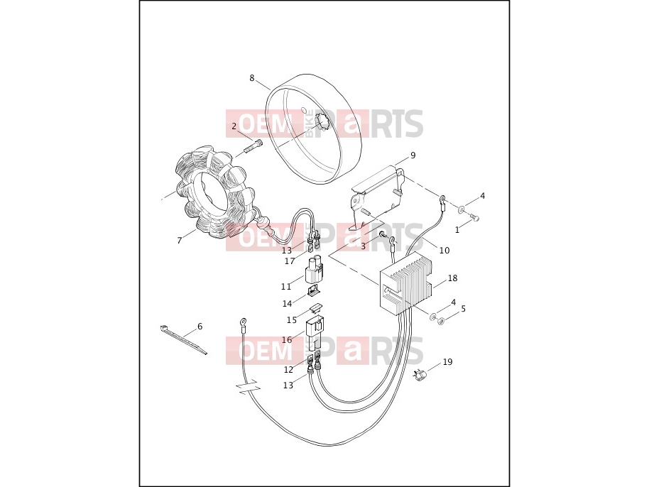 Harley-Davidson 2000 SOFTAIL NIGHT TRAIN  - FXSTB ALTERNATOR & REGULATOR