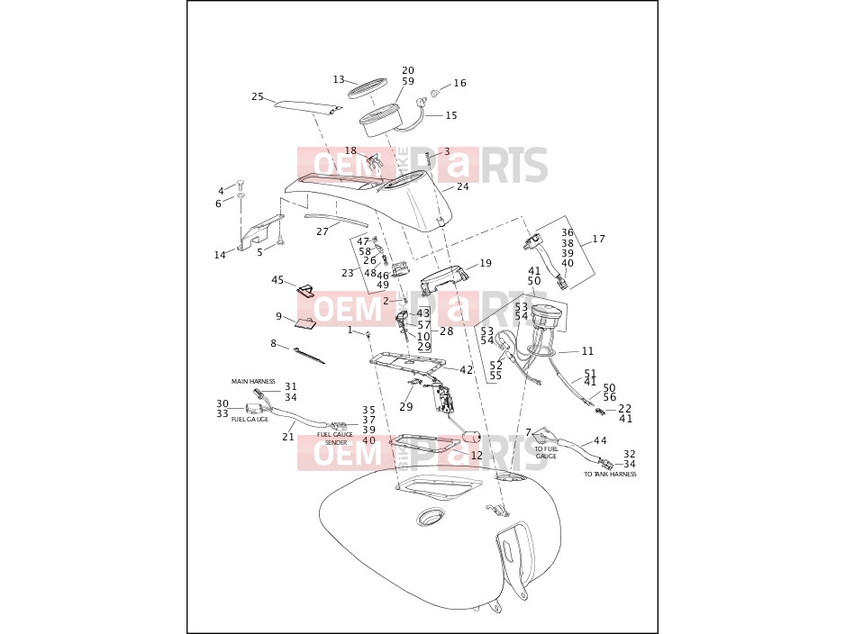 Harley-Davidson 2000 SOFTAIL NIGHT TRAIN  - FXSTB INSTRUMENTS - FXSTD (2 OF 2)