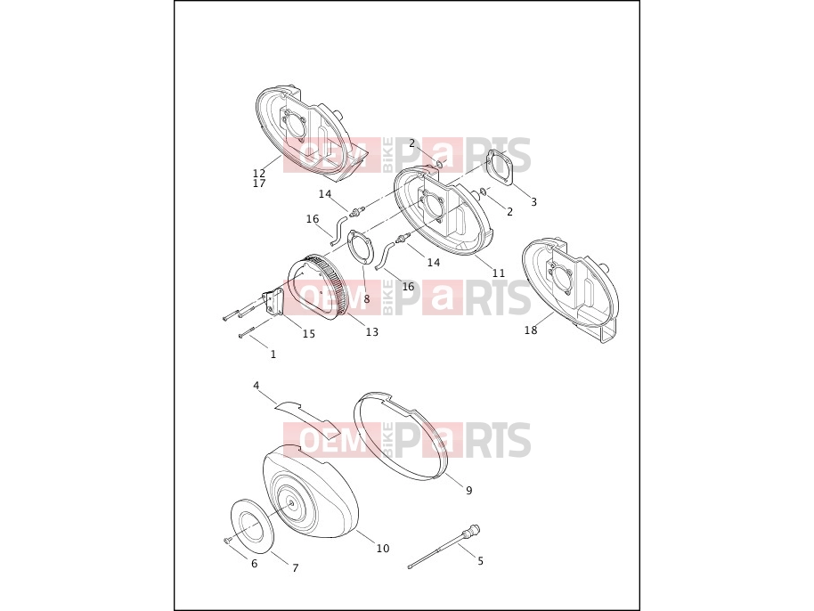 Harley-Davidson 2000 SOFTAIL SOFTAIL DEUCE  - FXSTD AIR CLEANER & ENRICHENER