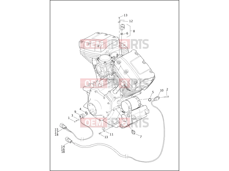 Harley-Davidson 2000 SOFTAIL SOFTAIL DEUCE  - FXSTD ENGINE SENSORS & SWITCHES