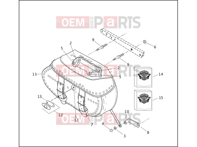 Harley-Davidson 2000 SOFTAIL SOFTAIL DEUCE  - FXSTD SADDLEBAGS - FLSTC