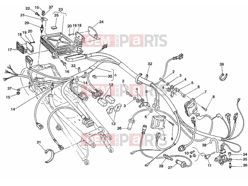 DUCATI 2000 Superbike 996 SPS ENGINE CONTROL UNIT » HANDLE BAR