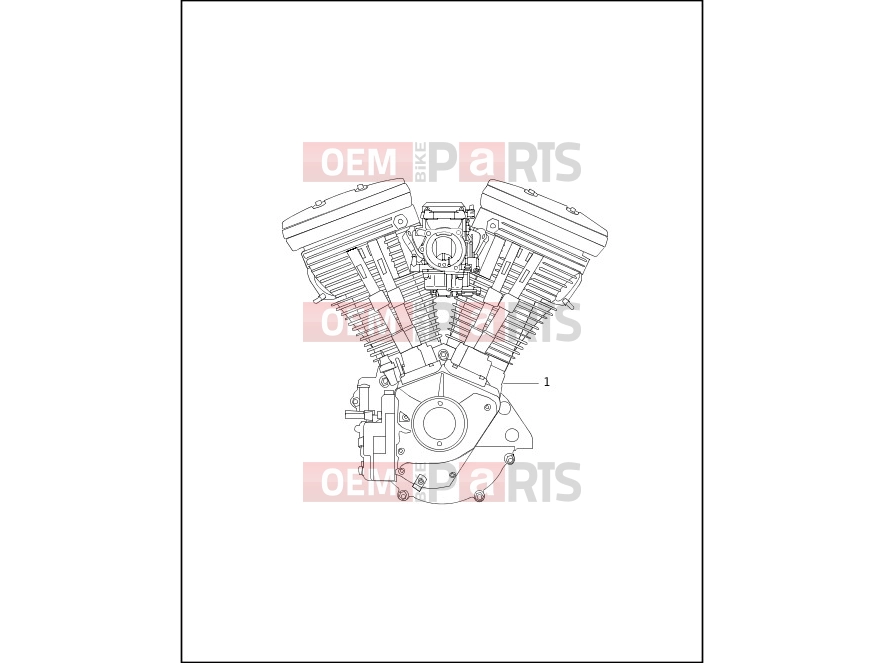 Harley-Davidson 1999 CVO/CUSTOM CVO DYNA SUPER GLIDE  - FXR2 ENGINE ASSEMBLY - COMPLETE