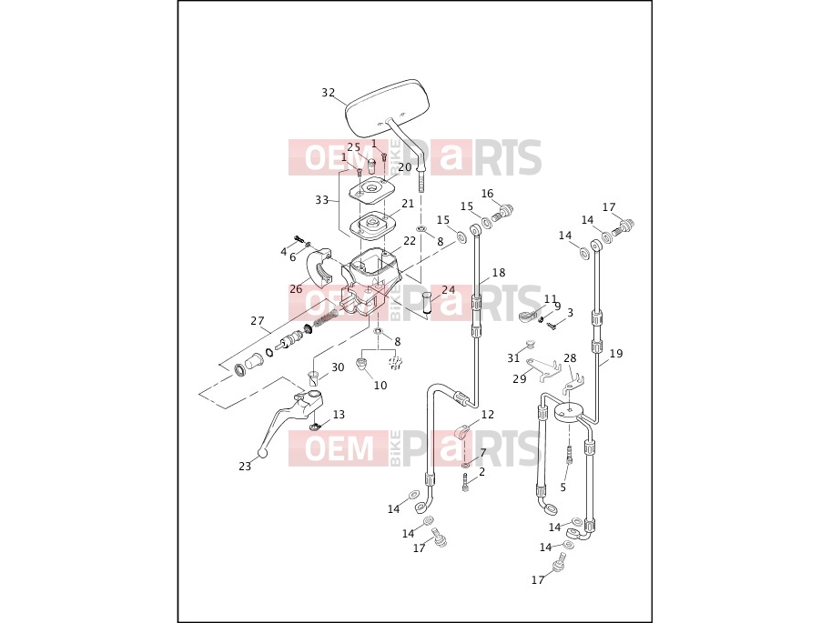 Harley-Davidson 1999 DYNA DYNA SUPER GLIDE  - FXD FRONT BRAKE CONTROL