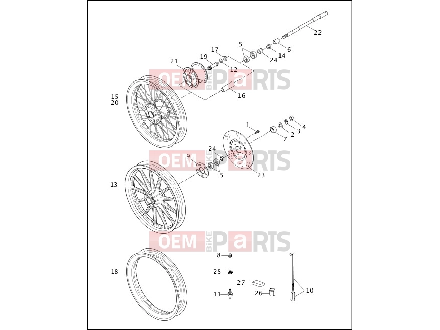 Harley-Davidson 1999 DYNA DYNA SUPER GLIDE  - FXD FRONT WHEEL