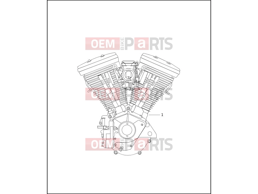 Harley-Davidson 1999 SOFTAIL SOFTAIL CUSTOM  - FXSTC ENGINE ASSEMBLY - COMPLETE