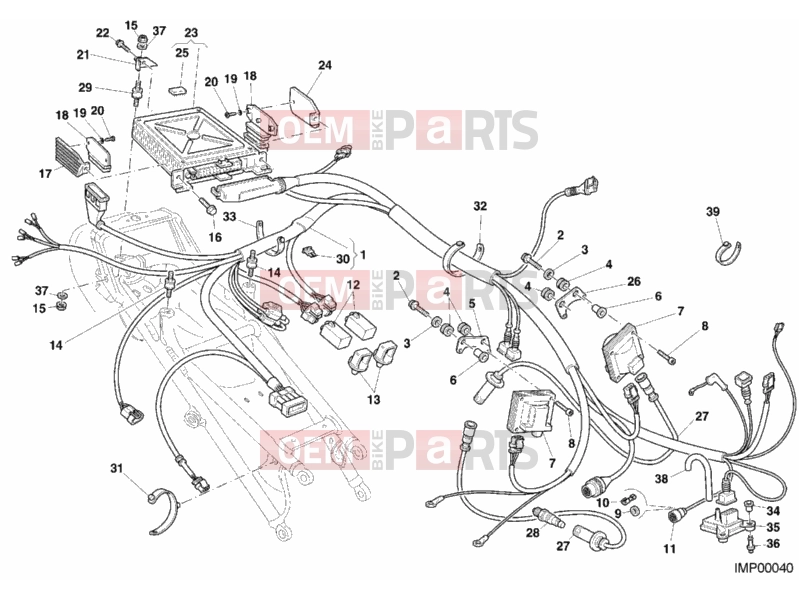 DUCATI 2000 Superbike 996 SPS III ENGINE CONTROL UNIT » HANDLE BAR
