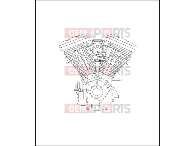 Harley-Davidson 1997 SOFTAIL HERITAGE SOFTAIL CLASSIC  - FLSTC ENGINE ASSEMBLY - COMPLETE