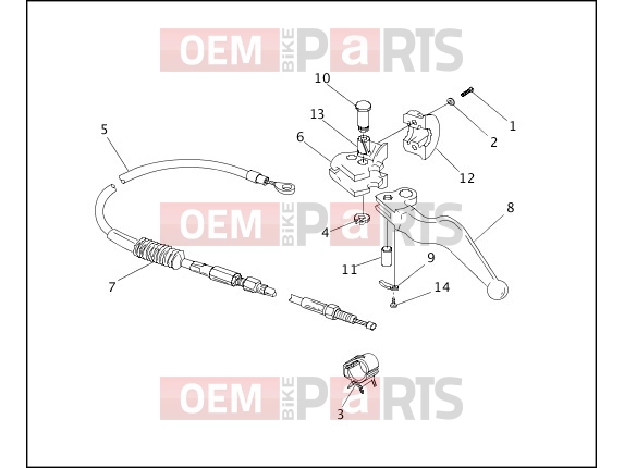 Harley-Davidson 1996 DYNA DYNA SUPER GLIDE  - FXD CLUTCH CONTROL