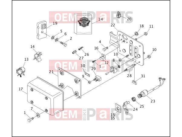 Harley-Davidson 1996 DYNA DYNA SUPER GLIDE  - FXD SWITCHES & CIRCUIT BREAKERS - 1995