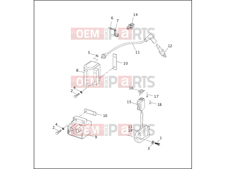 Harley-Davidson 1996 SIDECAR FLHTC SIDECAR  - SIDECAR FOR FLHTC IGNITION MODULE & COIL