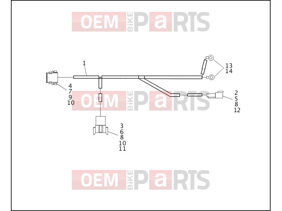 Harley-Davidson 1996 TOURING ELECTRA GLIDE CLASSIC  - FLHTC WIRING HARNESS - IGNITION MODULE
