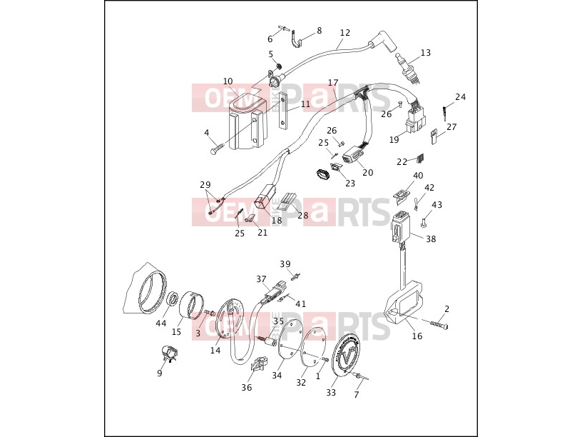 Harley-Davidson 1995 SIDECAR FLHTC SIDECAR  - SIDECAR FOR FLHTC ELECTRONIC IGNITION SYSTEM