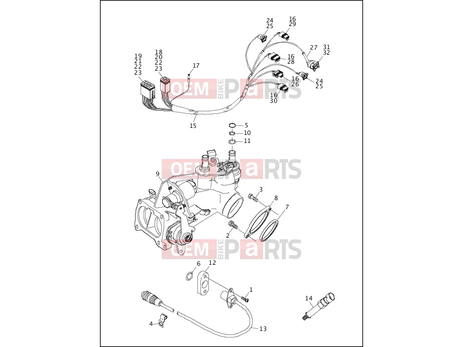 Harley-Davidson 1995 SIDECAR FLHTC SIDECAR  - SIDECAR FOR FLHTC INDUCTION MODULE - FUEL INJECTED MODELS