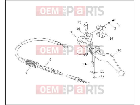 Harley-Davidson 1994 FXR SUPER GLIDE  - FXR CLUTCH CONTROL