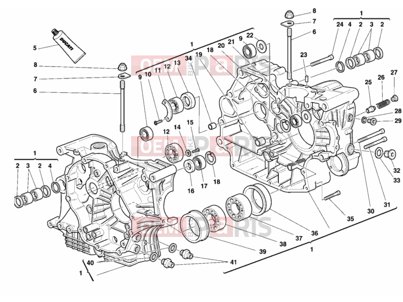 DUCATI 2000 Sporttouring ST4 CRANKCASE » ENGINE CASE