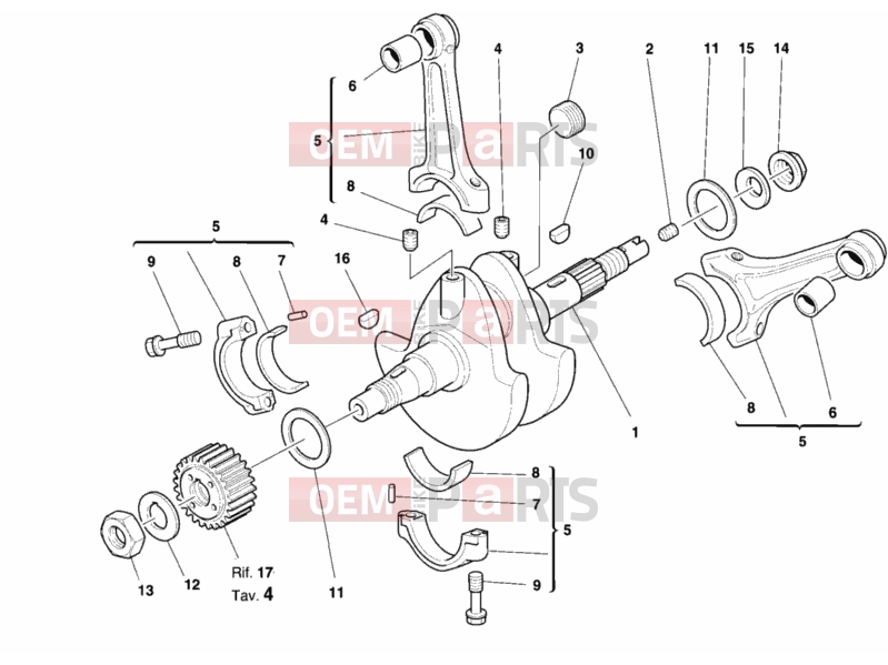 DUCATI 2000 Sporttouring ST4 CRANKSHAFT » ENGINE CASE