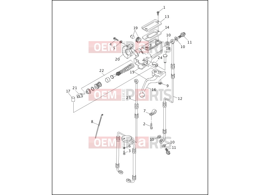 Harley-Davidson 1993 FXR SUPER GLIDE  - FXR FRONT BRAKE CONTROL