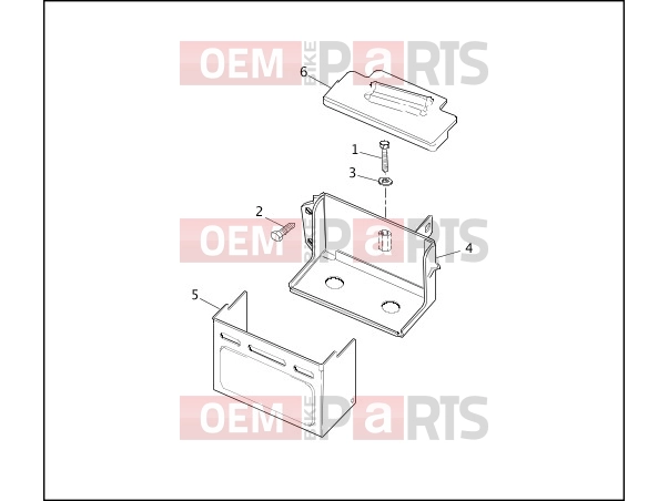 Harley-Davidson 1992 DYNA SUPER GLIDE CUSTOM  - FXDC BATTERY TRAY