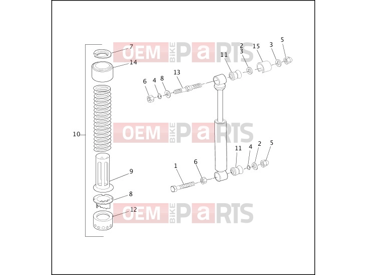 Harley-Davidson 1992 DYNA SUPER GLIDE CUSTOM  - FXDC SHOCK ABSORBERS