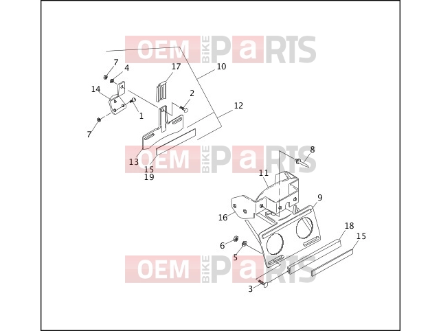 Harley-Davidson 1992 SOFTAIL SOFTAIL CUSTOM  - FXSTC LICENSE PLATE BRACKETS
